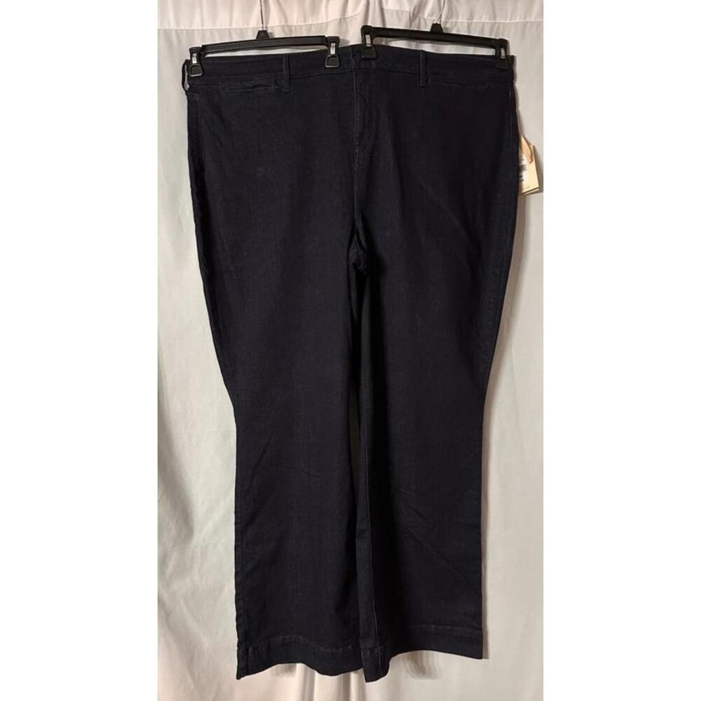 NWT Not Your Daughters Jeans NYDJ Womens Teresa Trouser‎ Dark Wash Plus Size 28W
